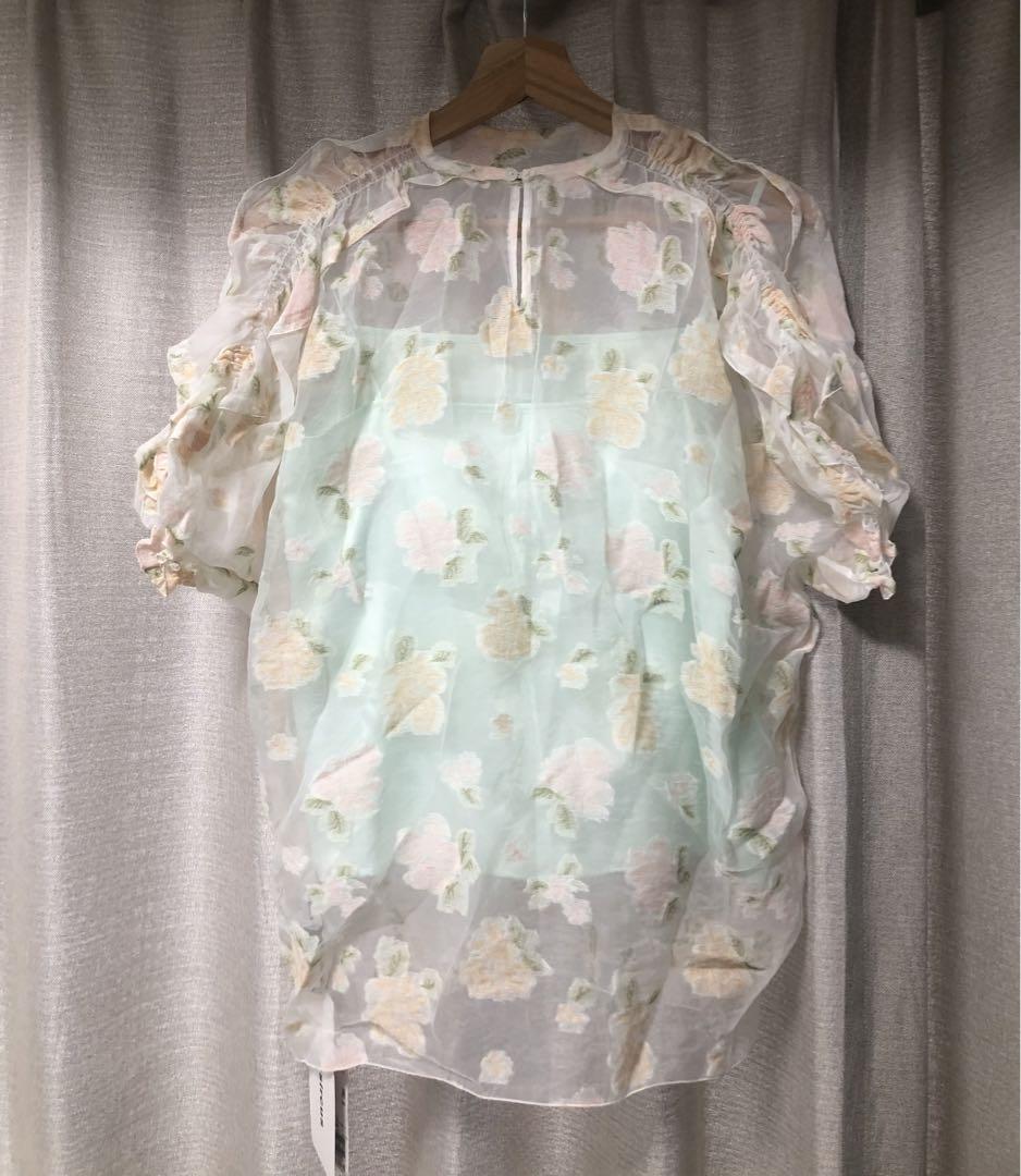 新品　未使用　08sircus ゼロエイトサーカス ブラウス  半袖　花柄　夏