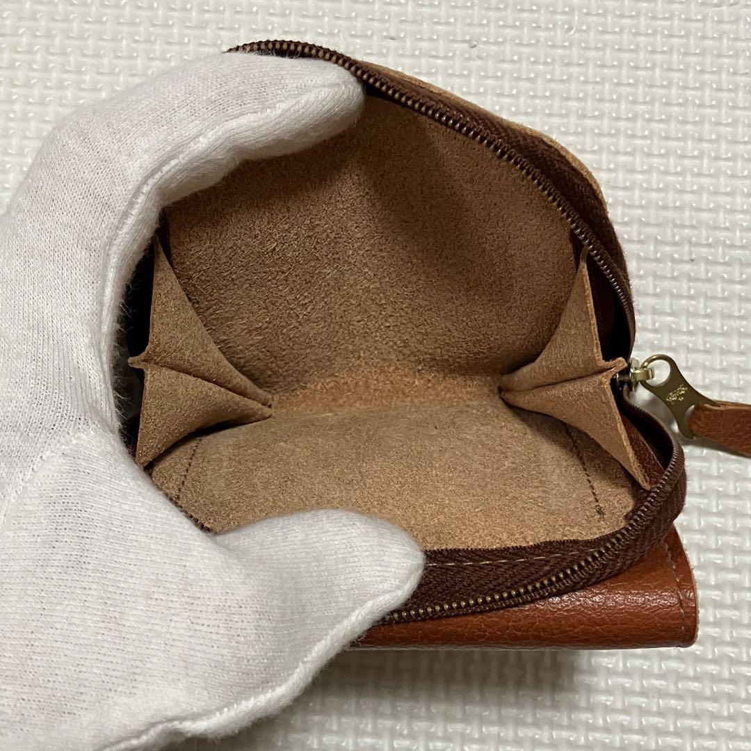 未使用 IL BISONTE イルビゾンテ レザー三つ折り財布 ヤキヌメ 未使用 IL BISONTE イルビゾンテ レザー三つ折り財布 ヤキヌメ