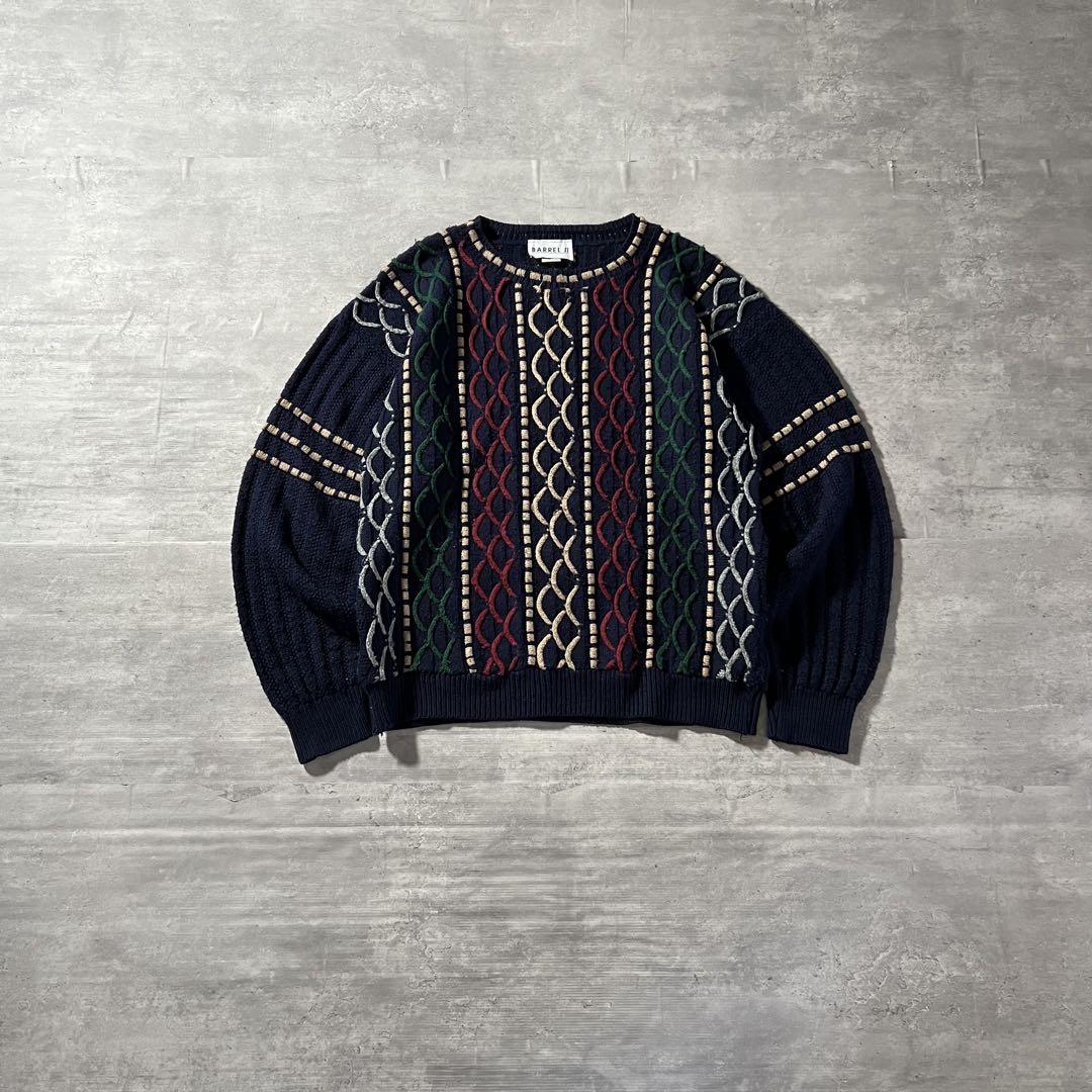 【usa製、最高カラー】BARRELマルチカラー3DニットグランジCOOGI