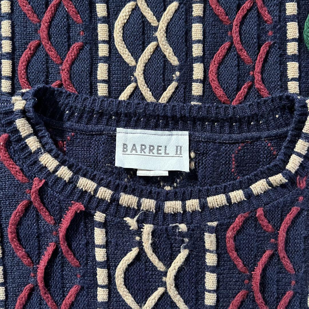 【usa製、最高カラー】BARRELマルチカラー3DニットグランジCOOGI