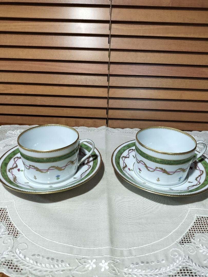美品フランス製アビランドリモージュカップ&ソーサー２客