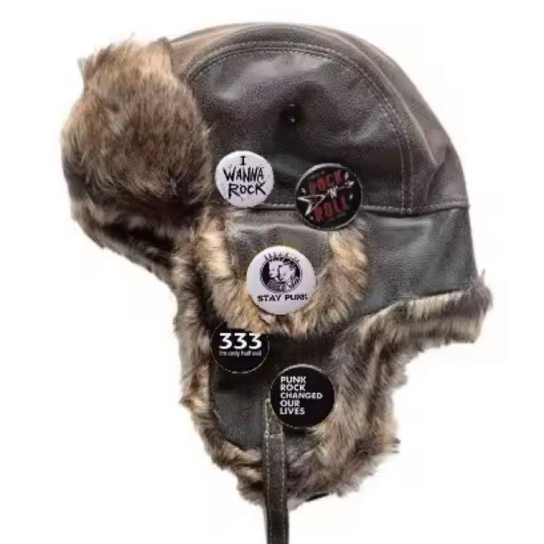 原宿系ゴシック個性派カスタム パイロットキャップ Y2Kガール フライトキャップ