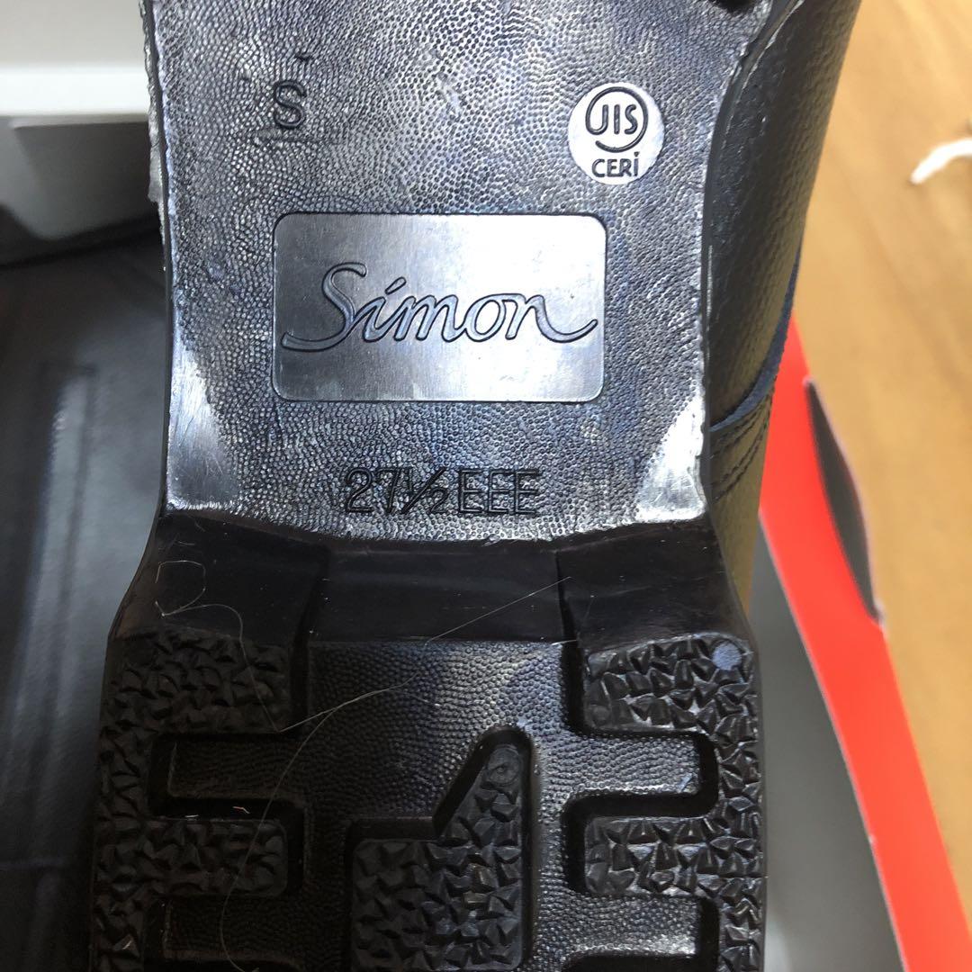 Simon ブラック レースアップブーツ 27.5
