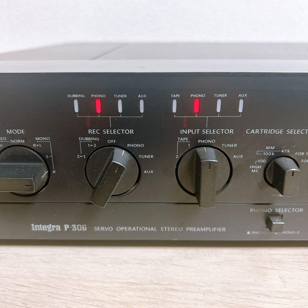 ジャンク品】ONKYO Integra P-306 ステレオプリアンプ - メルカリ