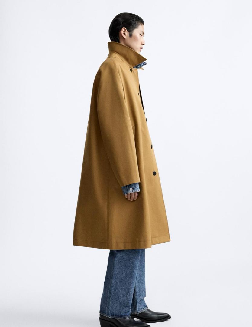 ZARA×スタジオニコルソン ザラ オーバーサイズコットントレンチ