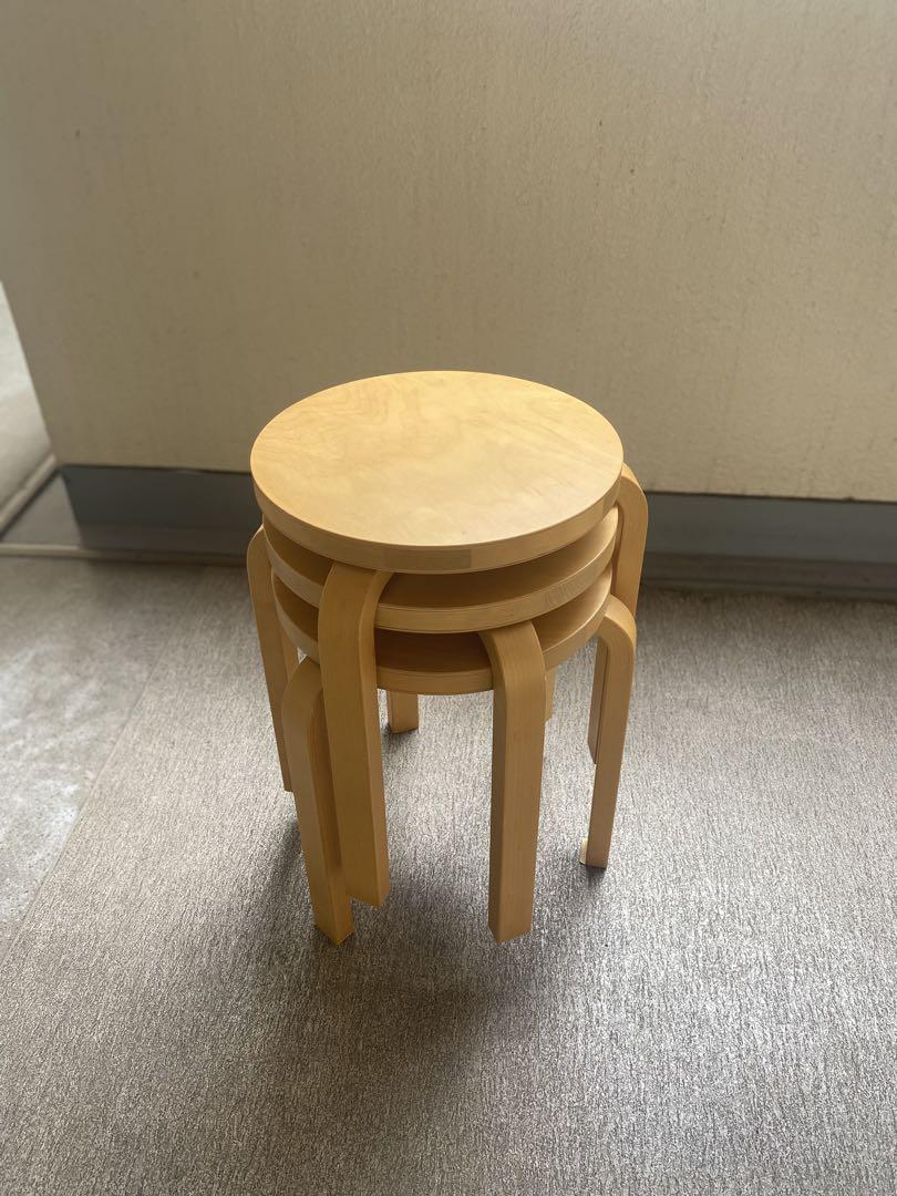 artek　スツール　60　アアルト　三本脚　中古　③