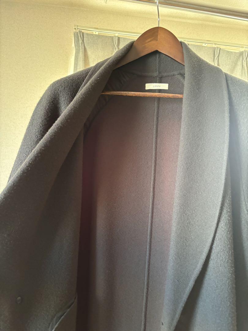 【Sサイズ】lidnm SHAWL COLLAR CAPE COAT