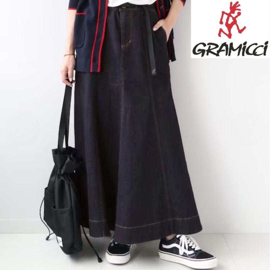 【美品】別注GRAMICCI*RELUME グラミチ ストレッチデニムスカート