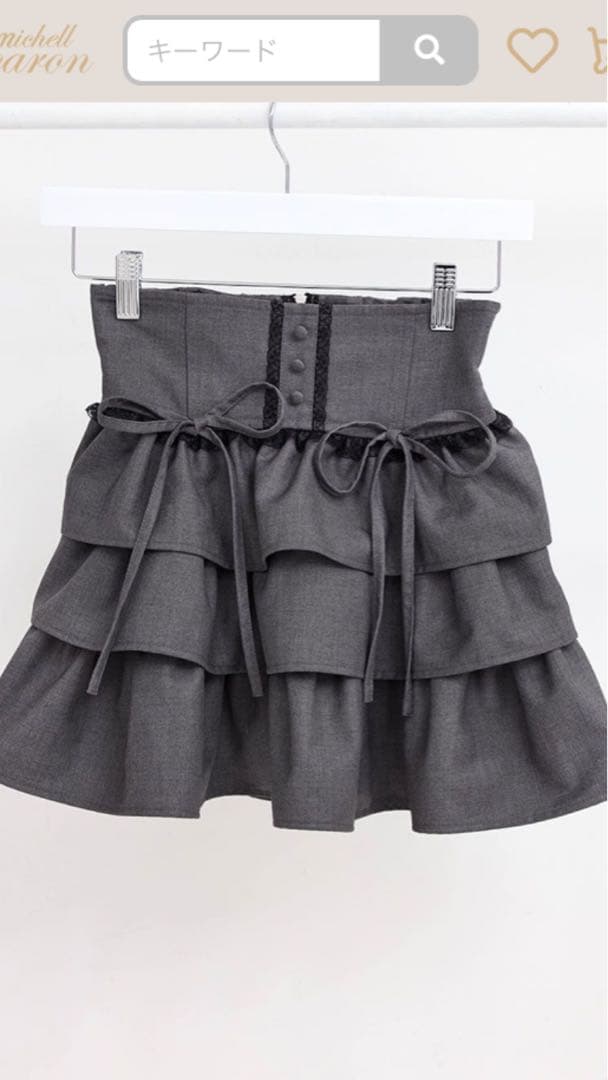 ハニーミュウ ティアードフリルミニスカート イモちゃん ハニーミュウ ティアードフリルミニスカート イモちゃん