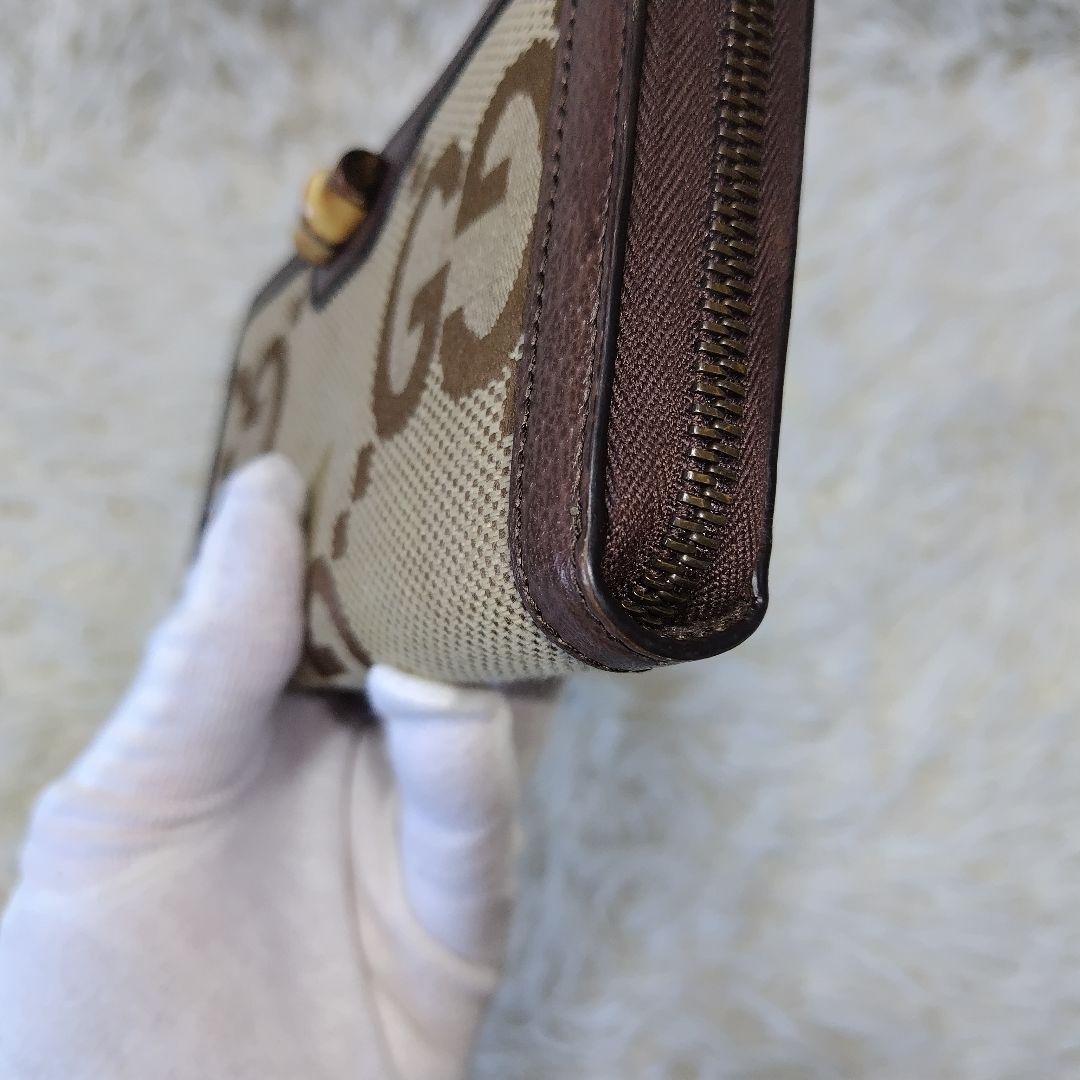 極美品/未使用級】 グッチ ダイアナ ジャンボGG ラウンドジップ
