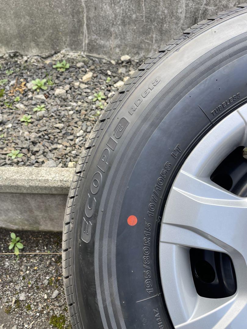 2025年ハイエース新車外し！純正ホイール4本セット！！195/80R15美品！