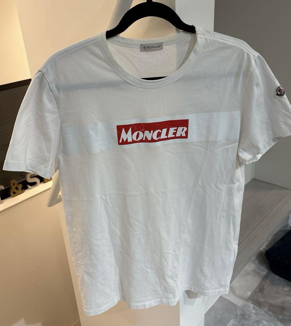 Moncler ロゴ Tシャツ ホワイト　Lサイズ 14,500円
