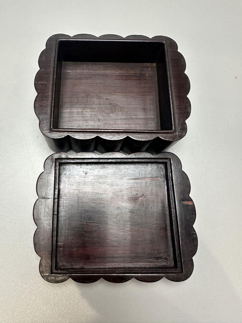 紫檀 唐木 蓋物