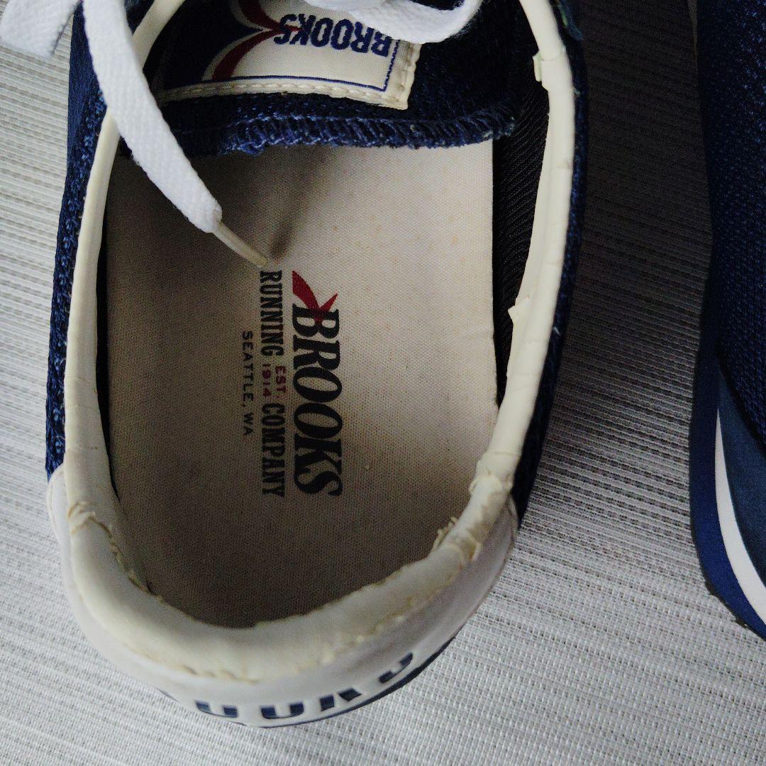 BROOKS スニーカー ネイビー/ホワイト 靴