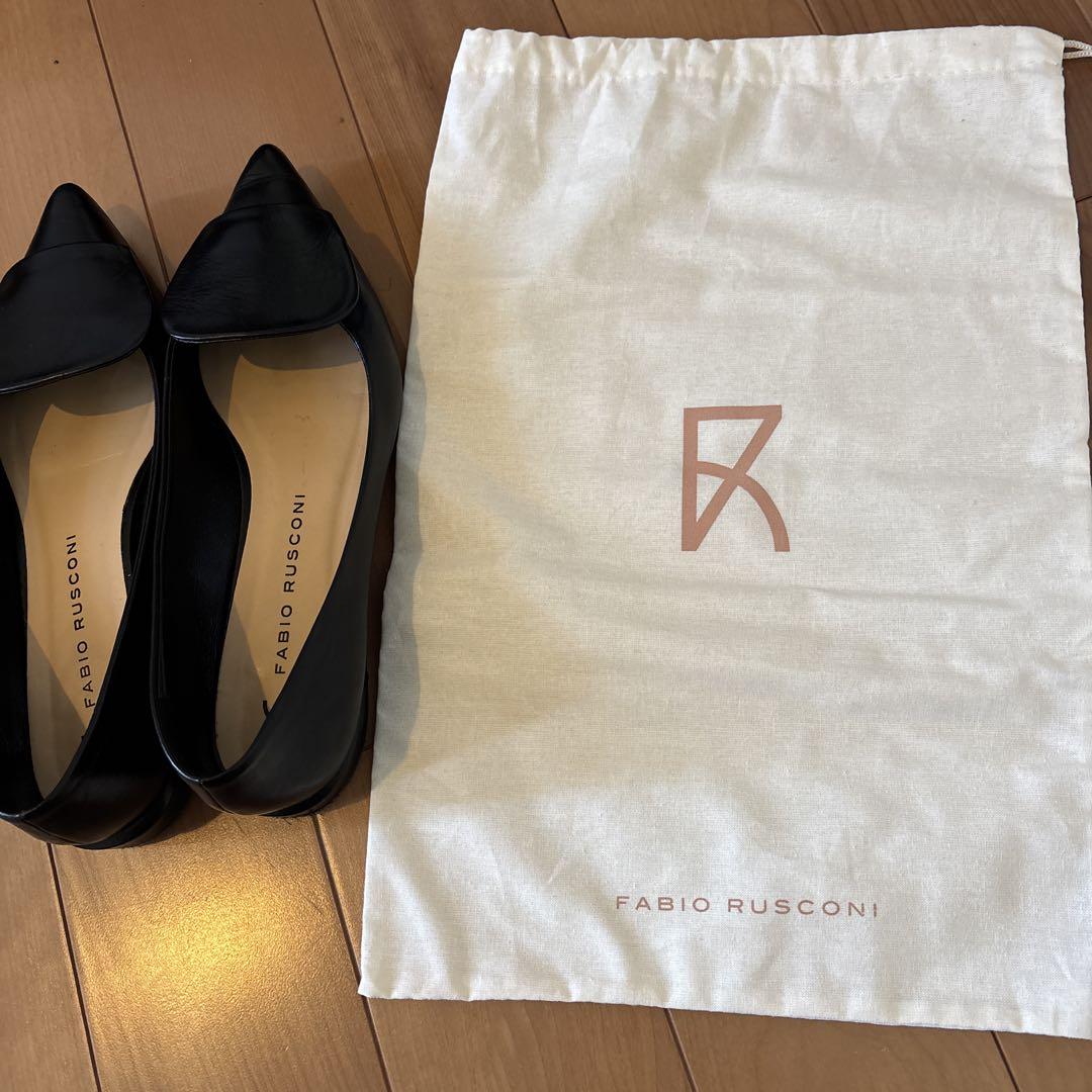 FABIO RUSCONIファビオ ルスコーニモチーフフラットパンプス 5021
