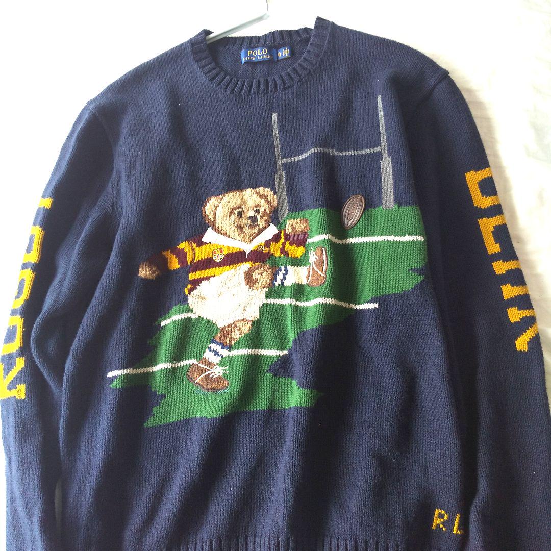 スコット ポロラルフローレン ニットXL POLO RALPHLAUREN sN9pc-m98635930571 ベア ラグビー ニット