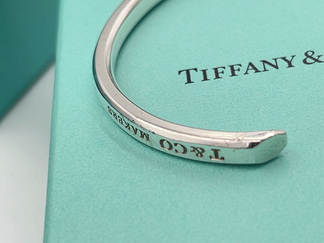 Tiffany&Co.バングル メイカーズ ブレスレット ナロー カフ TIFFANY&Co