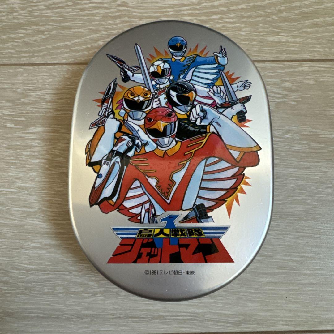 アルミ弁当箱 鳥人戦隊 ジェットマン アニメキャラクター 缶 戦隊モノ