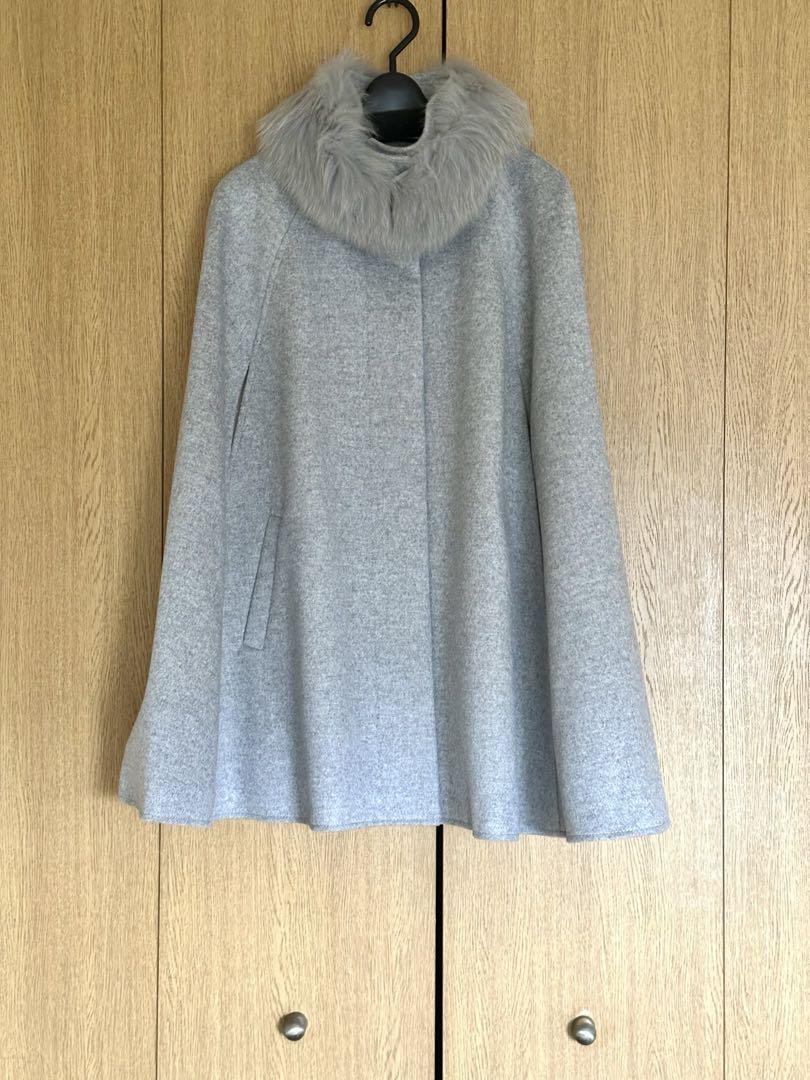 RUIRUE BOUTIQUE ケープコート S〜M フォックスファー付き