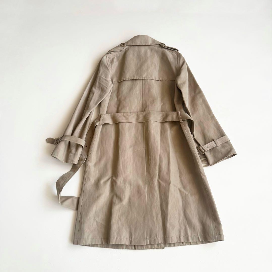 【アーペーセー】美品 ベージュ トレンチコート エポレット ベルト 定番 XS アーペーセー】美品 ベージュ トレンチコート エポレット ベルト