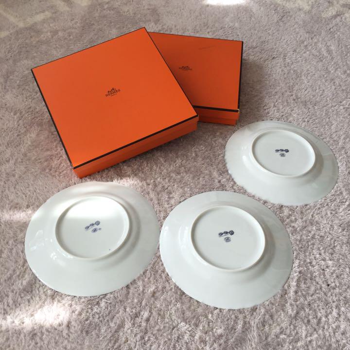 エルメス お皿 新品未使用×2枚 ペア ＋おまけ1枚