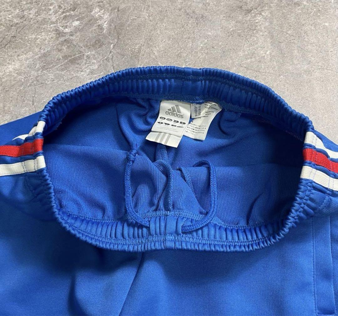 【オンライン限定商品】  adidas〈フレアトラックパンツ ジャージ ブルー 希少カラー 00s ウォーキング・ランニングウェア