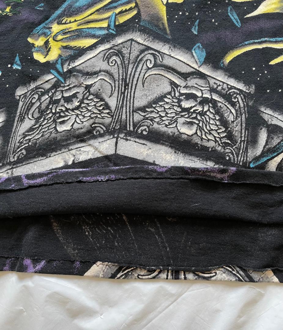 ■レア　■XL　リキッドブルー　ビンテージTシャツ　リペア　Black 104