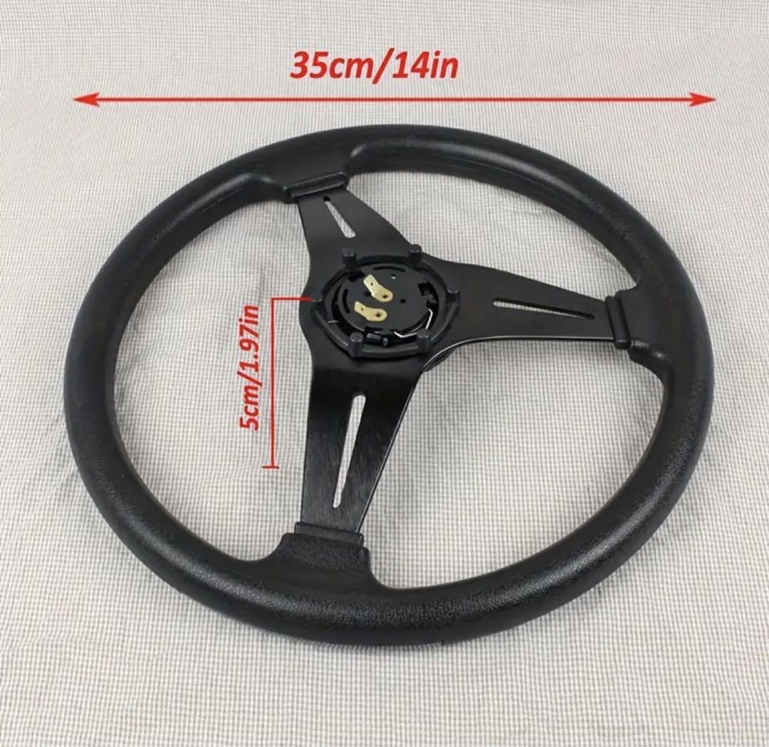 NARDi ステアリング ブラック 3スポーク350MM
