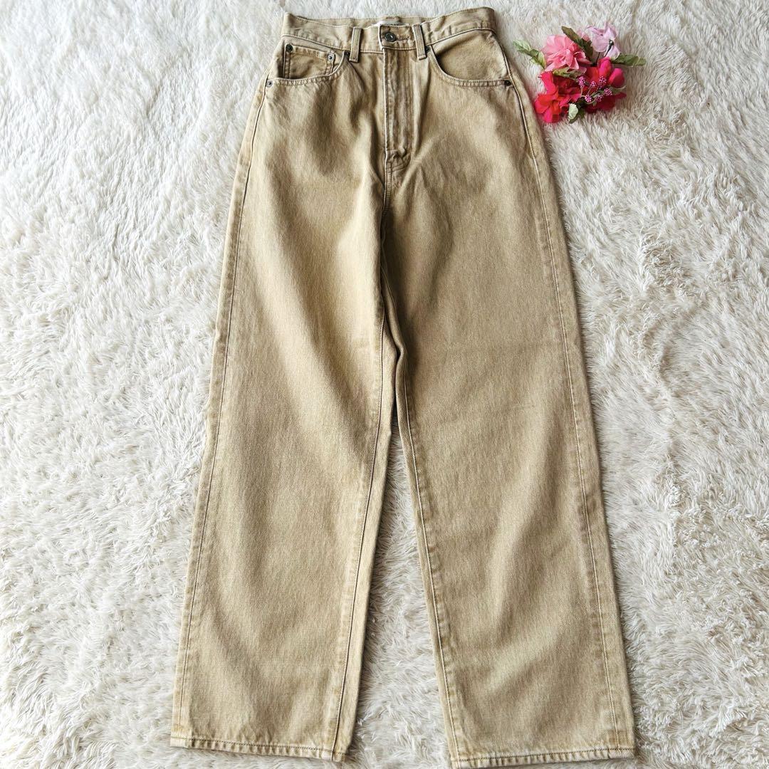 パンツ MOUSSY HW COLOR LOOSE STRAIGHT