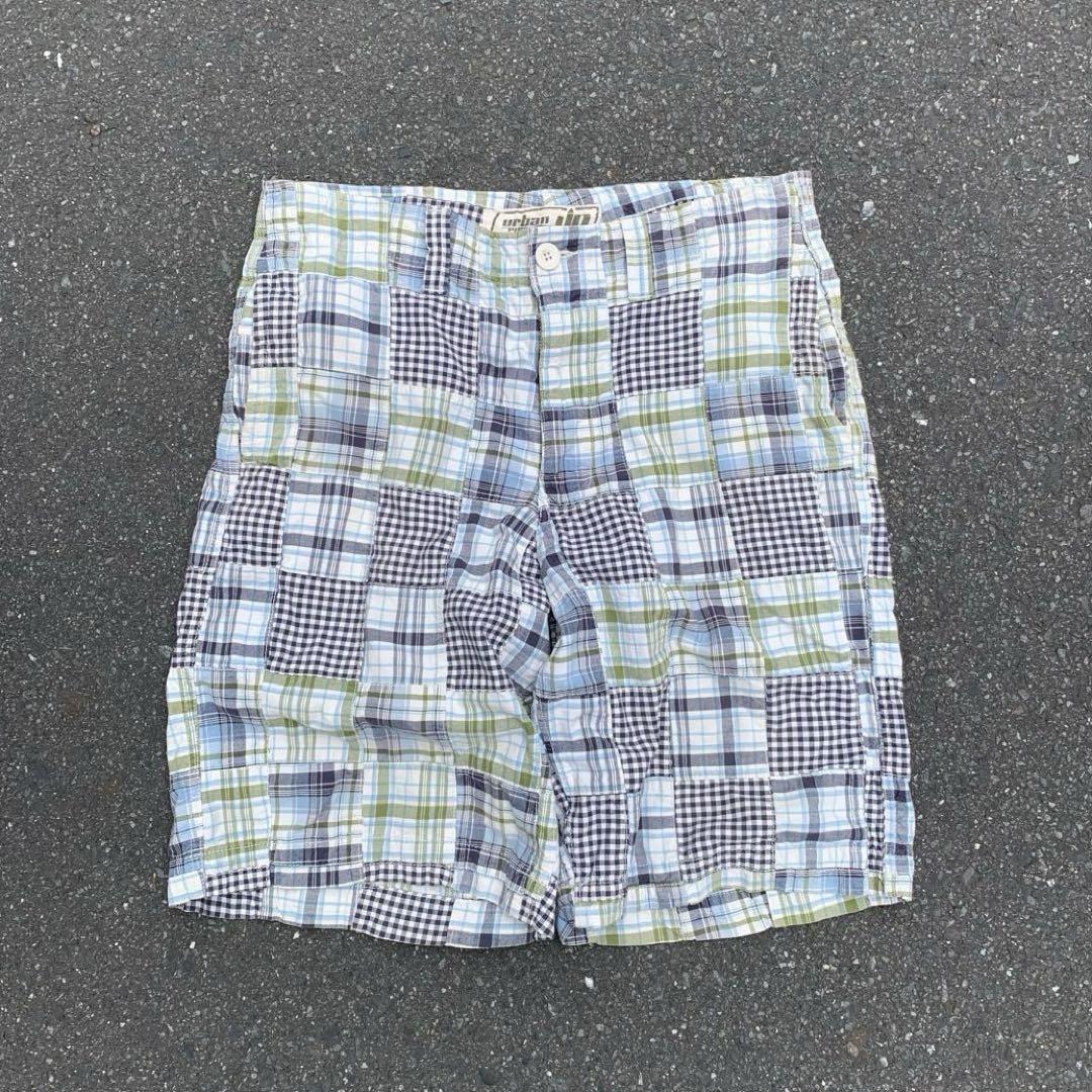 90s unknown ハーフパンツ チェック ショーツ
