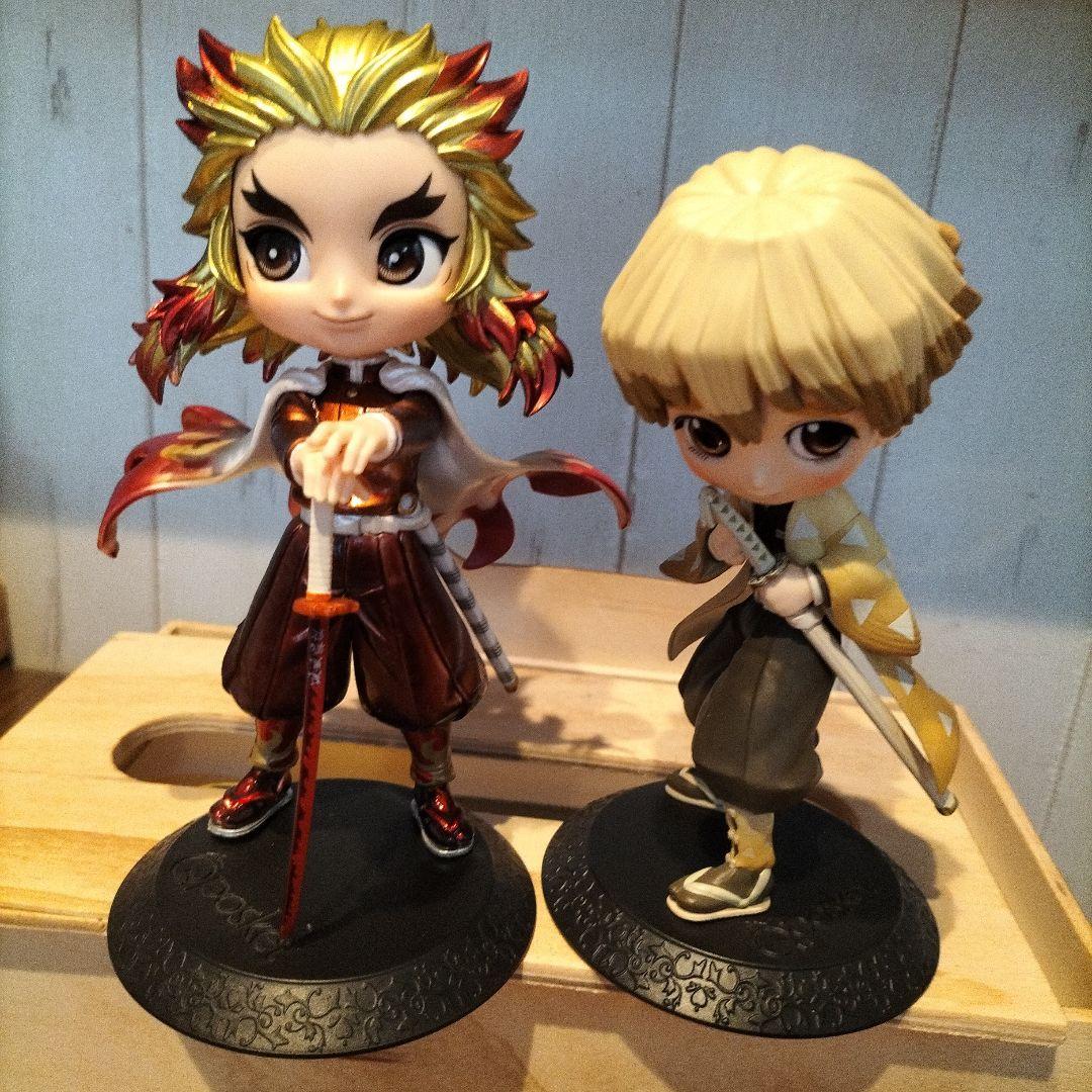 BANPRESTO - 鬼滅の刃 フィギュアセット 煉獄杏寿郎 宇髄天元 我妻善逸 嘴平伊之助 鬼滅の刃 フィギュア まとめ売り 煉獄杏寿郎 猗窩座 嘴平伊之助