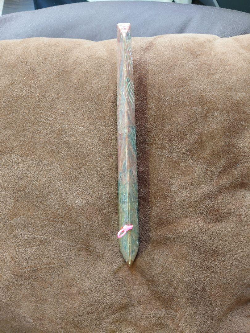 北海道 パール工房 三角バケ 退かし 半アワビ貼り 521g