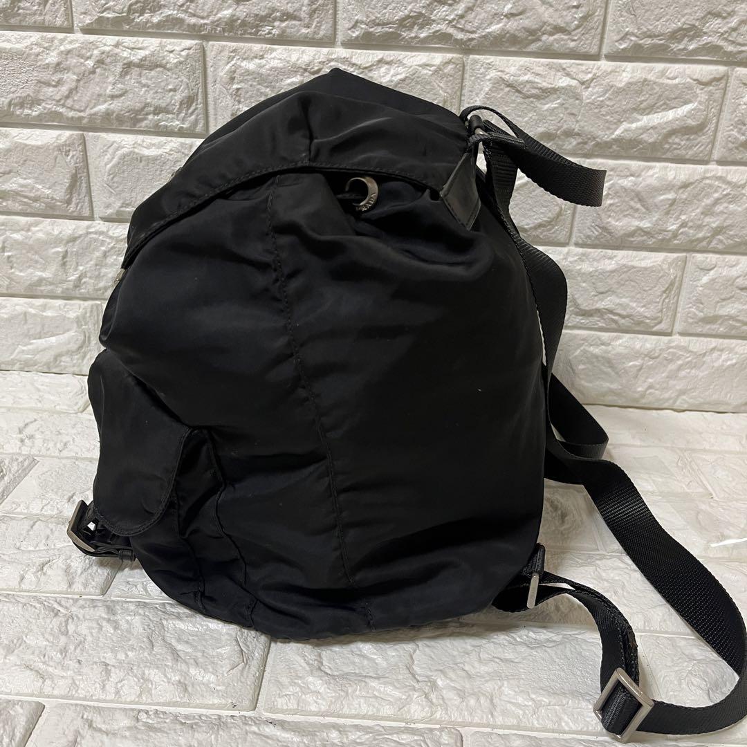 大人気✨ PRADA プラダ リュック ブラック 黒 ナイロン 三角ロゴ 鞄 バッグ