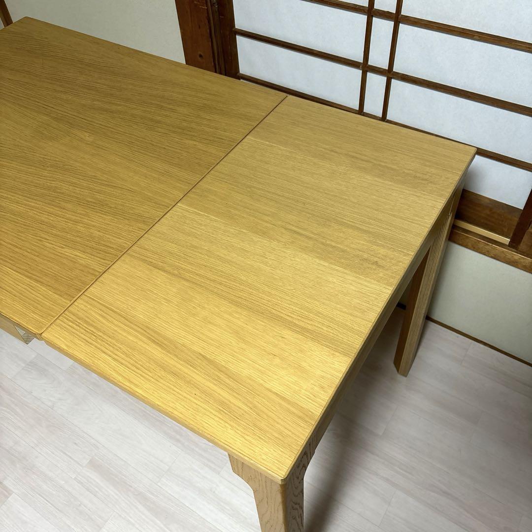 【良品】IKEA エーケダーレン 伸長式 ダイニングテーブル