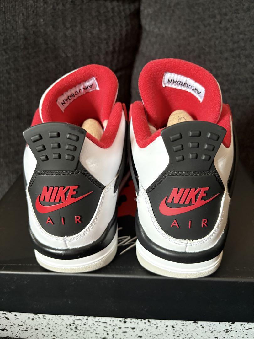 靴 AIR JORDAN 4 RETRO FIRE RED 23cm