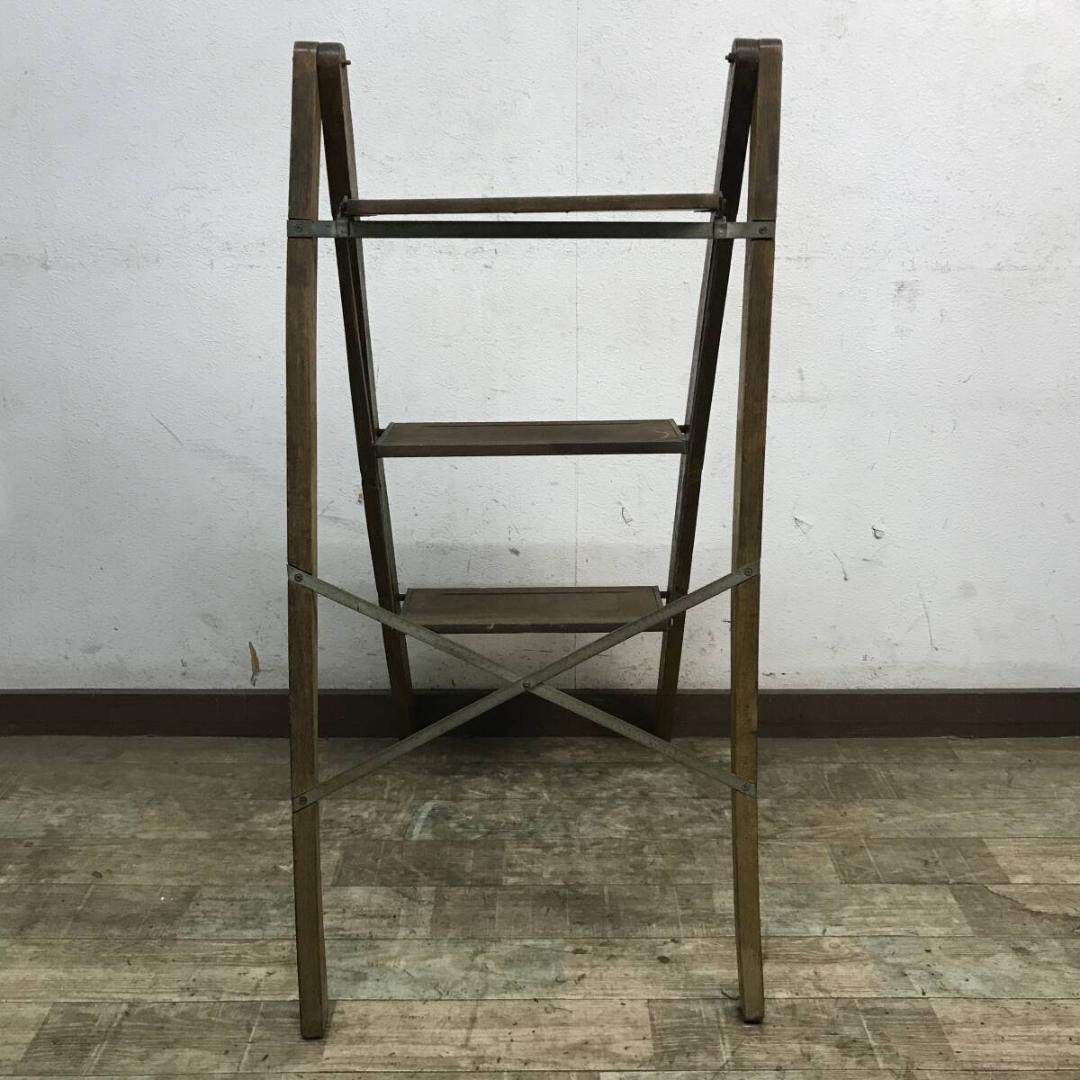 希少 脚立 木製 オール・マスター 折畳式脚立 高さ790mm 昭和木工
