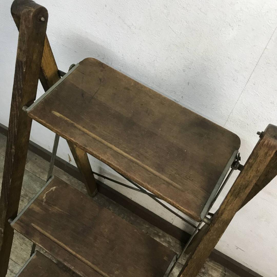 希少 脚立 木製 オール・マスター 折畳式脚立 高さ790mm 昭和木工