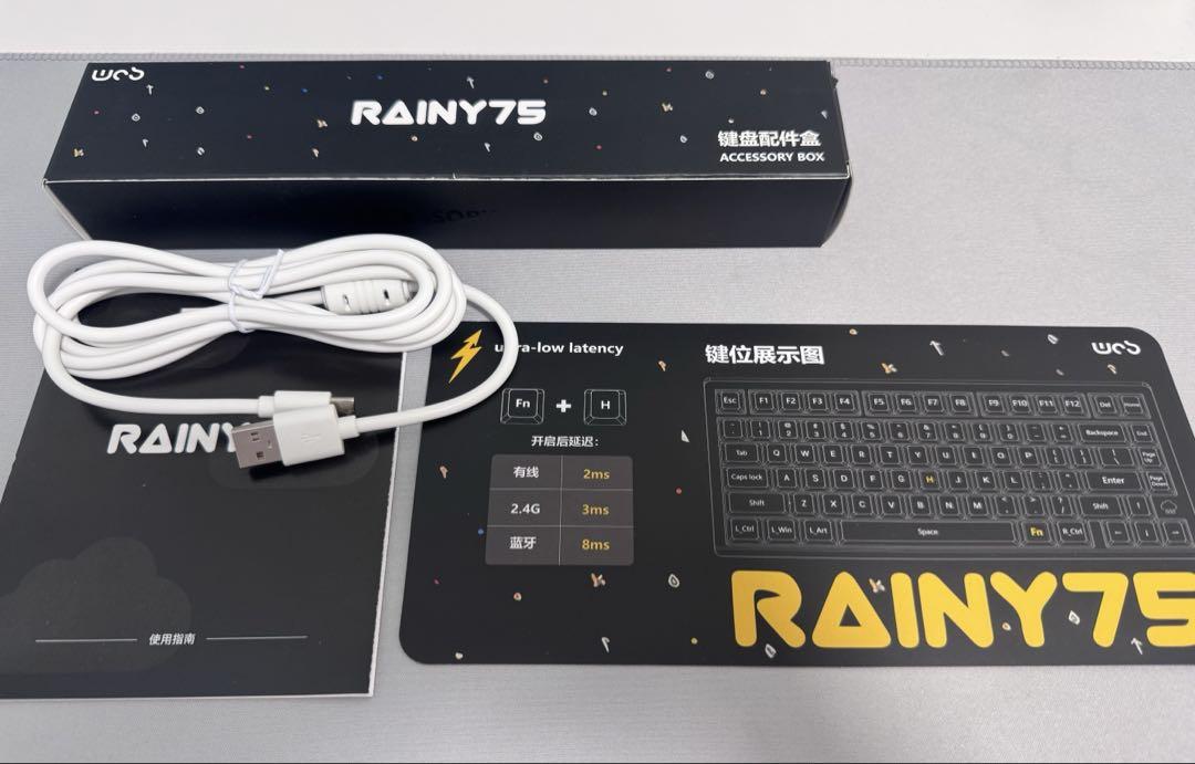WOBKEY Rainy 75 Color系モデル HMX紫スイッチ ホワイト - メルカリ