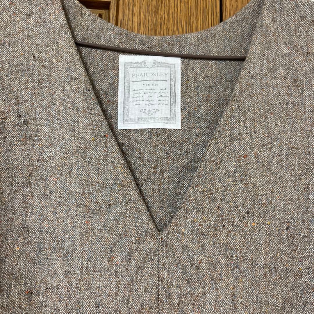 BEARDSLEY ビアズリー カラーネップジャンパースカート BEARDSLEY ビアズリー カラーネップジャンパースカート