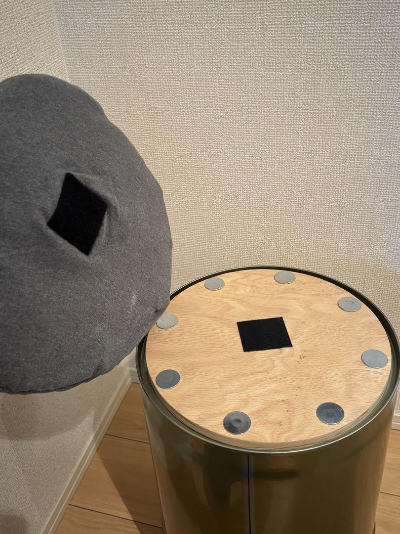 ハンドメイド ドラム缶 椅子 チェア 腰掛け 中古