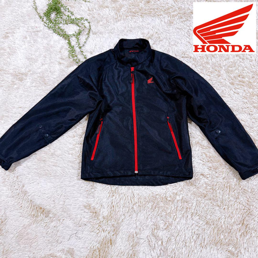 【美品】HONDA ホンダ　ライダーズジャケット　メッシュ　バイク　M 夏秋春