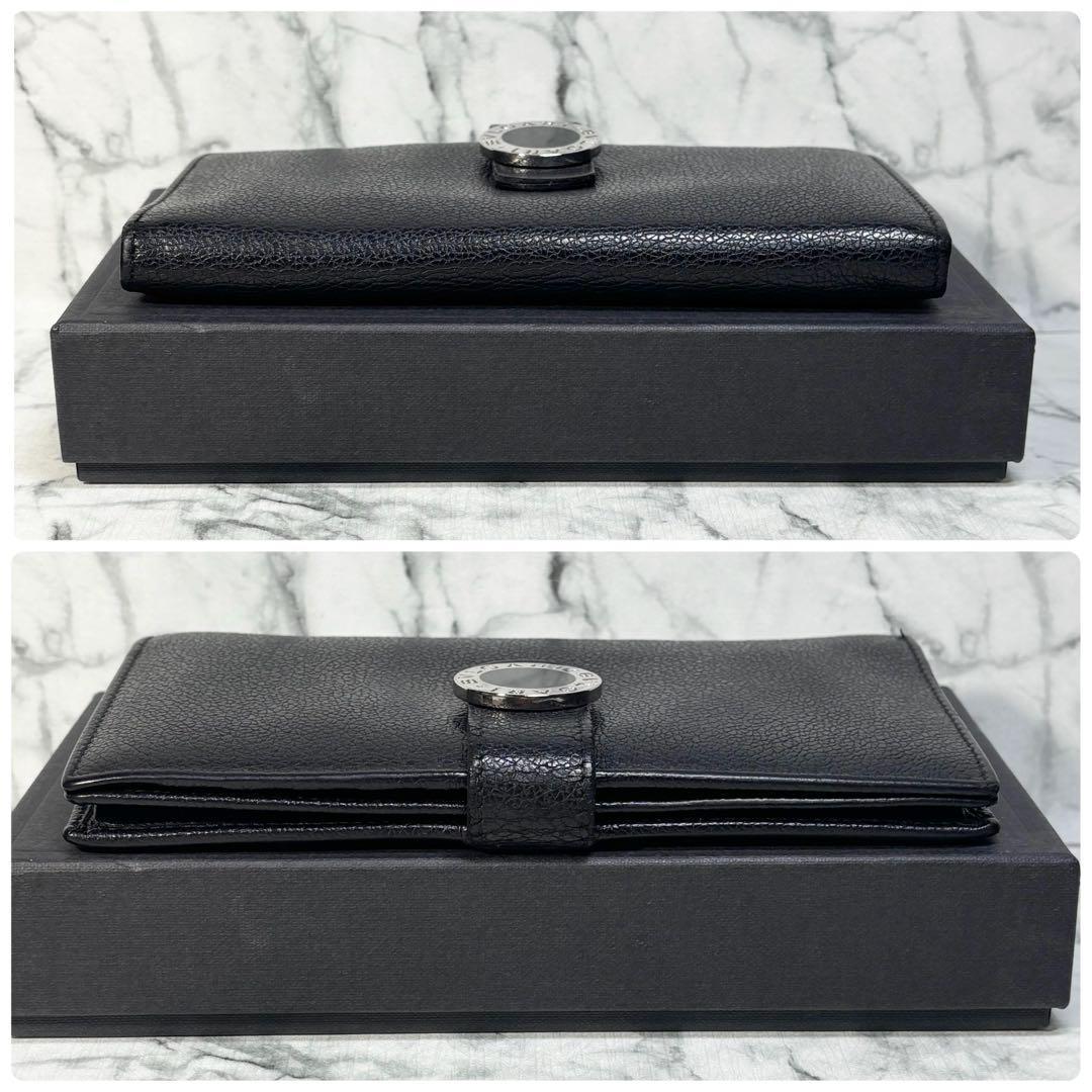美品✨　ブルガリ　BVLGARI　長財布　二つ折り　ビーゼロワン　ロゴフラップ