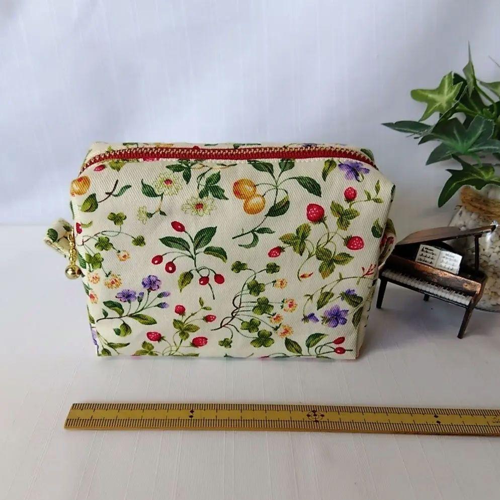 ハンドメイド ミニポーチ　レッド ハンドメイド サングラス ダルメシアン レッド ミニポーチ
