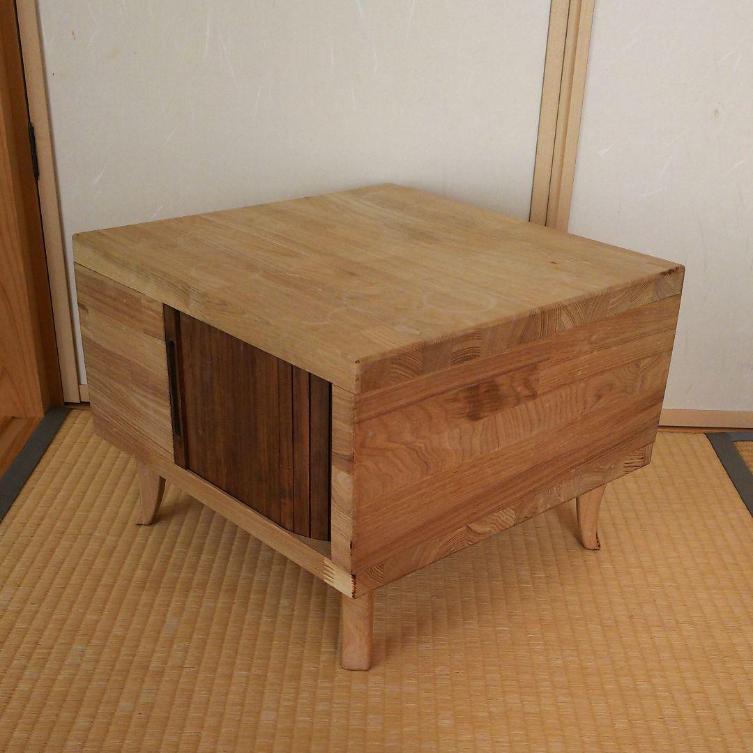 スライド扉収納ローテーブル