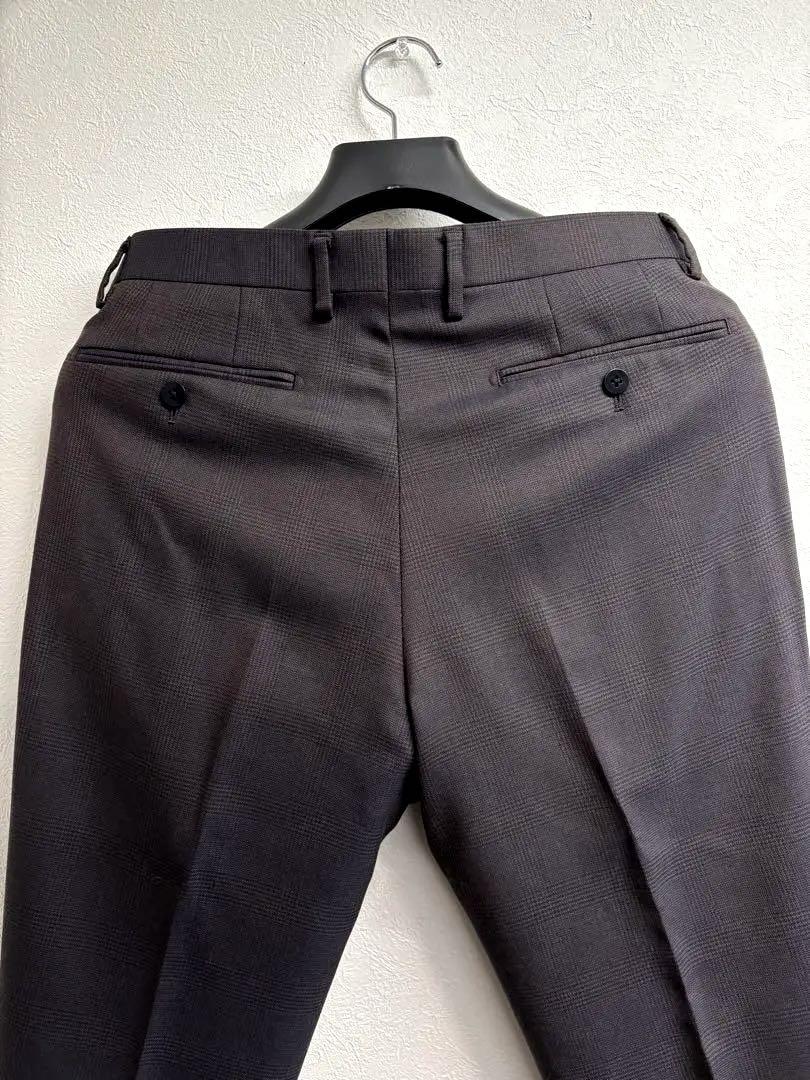 (超美品)ユナイテッドアローズ ウールスーツ ブラウン46 ¥79,200