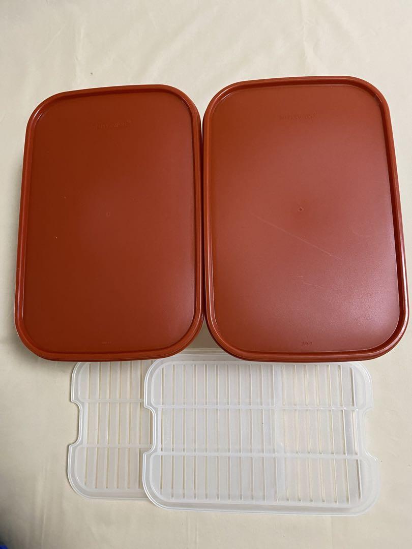 未使用品　タッパーウェア　MMスターターセット　保存容器　パプリカ 未使用 タッパーウェア MMワイド#2 2個 (パプリカ) - 保存容器