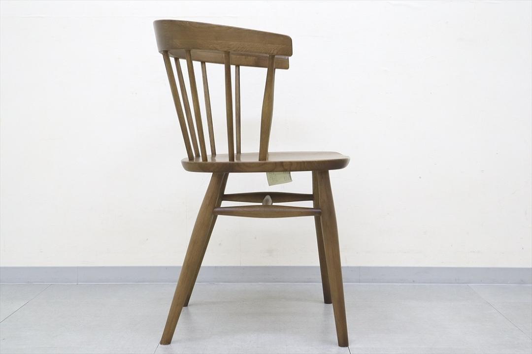 ⑨極美品 クラッシュゲート マルケッシュ ダイニングチェア 肘付 オーク材 椅子