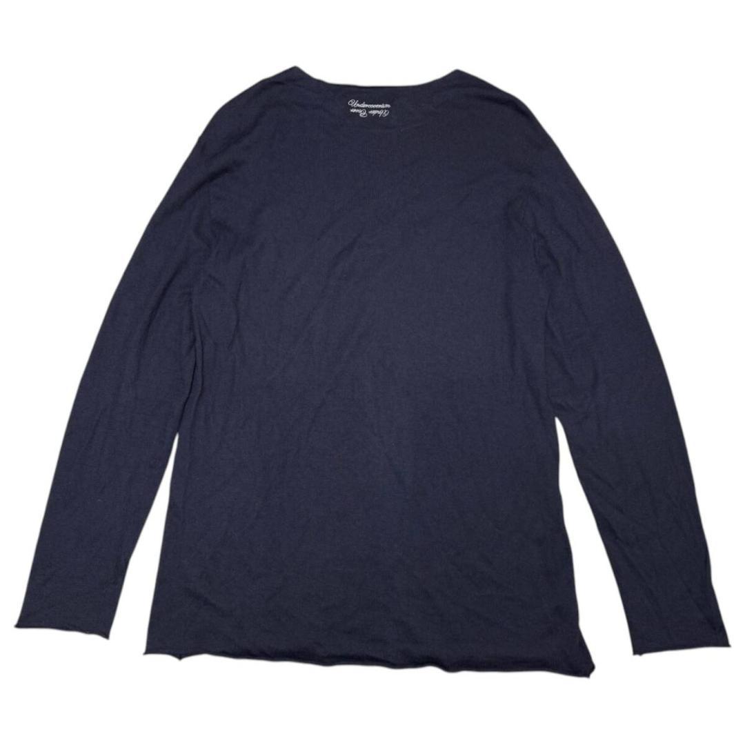 14AW アンダーカバー シルク/カシミヤ ニット ネイビー size:3