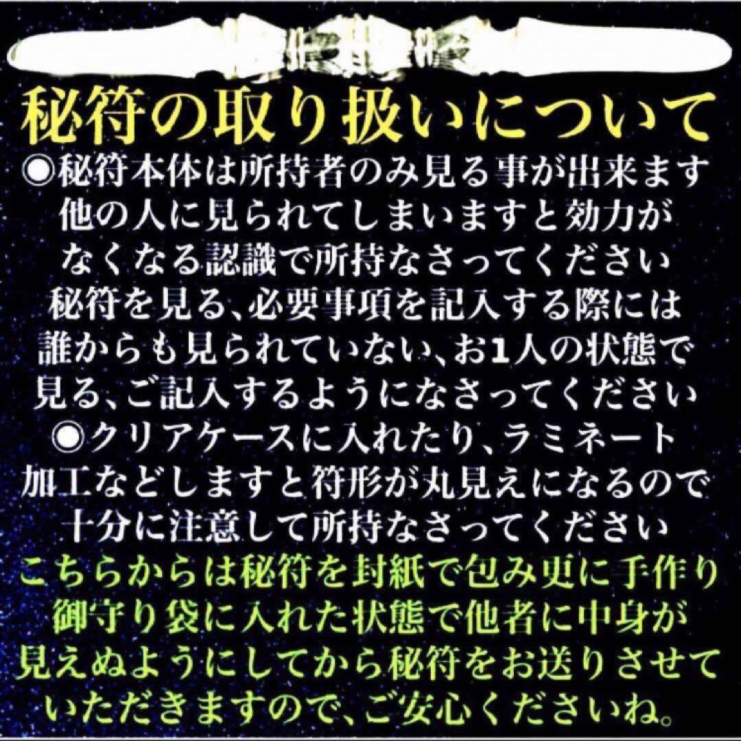 秘符(サラ)お正月　元旦　福　幸運　大開運　災難除け　護符　霊符　お守り