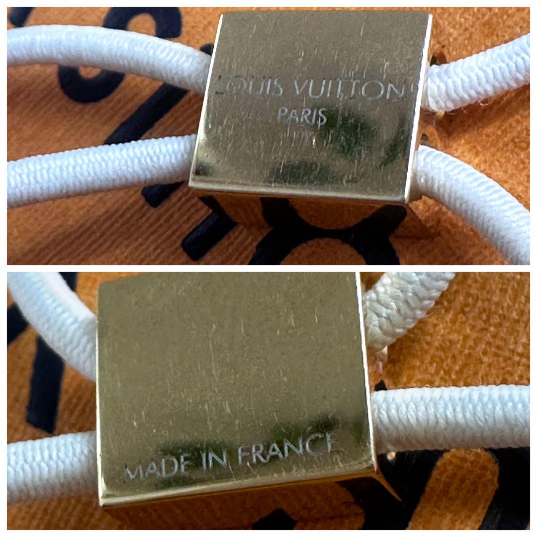 【極美品】Louis Vuitton ヘアゴム ホワイト ヘアアクセサリー